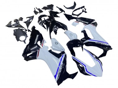 Custom 2017-2023 Honda CBR1000RR Motorcycle Fairing Kits - White Blue Glossy Black UK