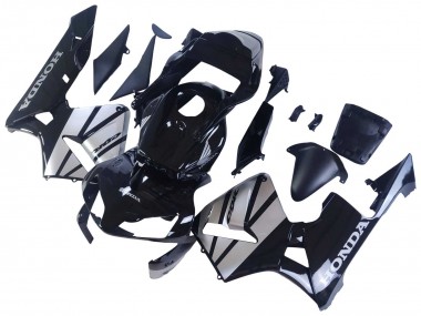Custom 2003-2004 Honda CBR600RR Motorcycle Fairings - Silver Glossy Black UK
