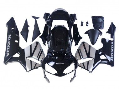 Custom 2003-2004 Honda CBR600RR Motorcycle Fairings - Silver Glossy Black UK