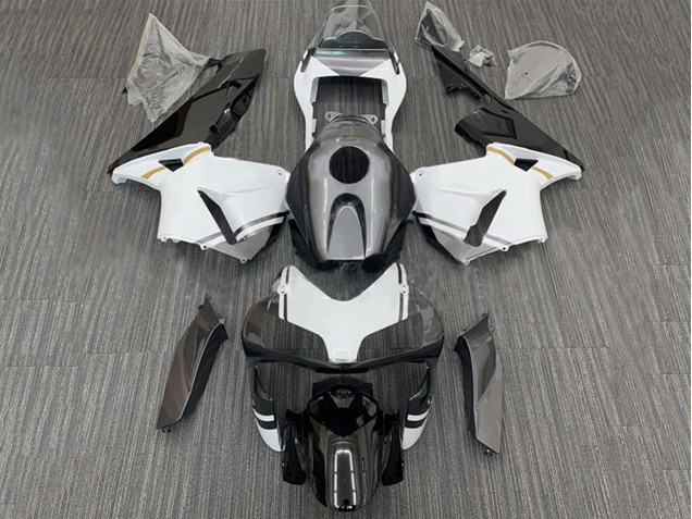 2003-2004 Honda CBR600RR Motorcycle Fairings - White Glossy Black Matte Black UK