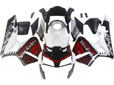 Custom 2003-2004 Honda CBR600RR Motorcycle Fairings - White Red Glossy Black Monster UK