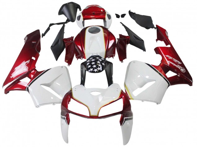 2005-2006 Honda CBR600RR Motorcycle Fairing Kits - Red White Black UK