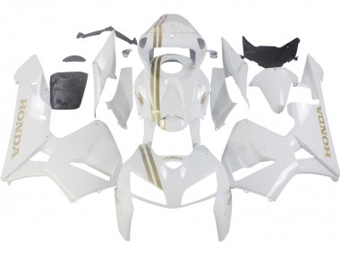 Custom 2005-2006 Honda CBR600RR Motorcycle Fairings - White Gold UK