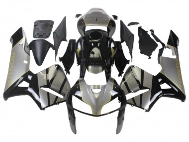 Custom 2005-2006 Honda CBR600RR Motorcycle Fairing - Grey Black UK