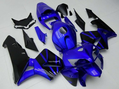 Custom 2005-2006 Honda CBR600RR Motorcycle Fairing - Blue Black UK