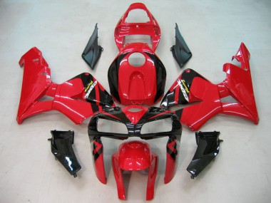 Custom 2005-2006 Honda CBR600RR Motorcycle Fairing - Red Black UK