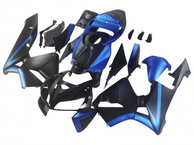 Custom 2005-2006 Honda CBR600RR Motorcycle Fairings - Black Blue UK