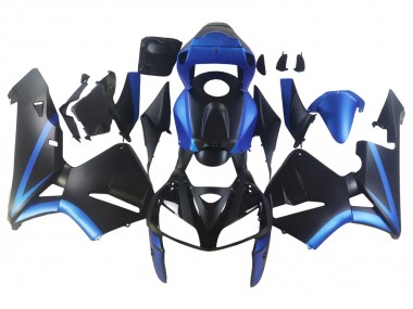 Custom 2005-2006 Honda CBR600RR Motorcycle Fairings - Black Blue UK