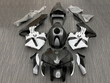 Custom 2005-2006 Honda CBR600RR Motorcycle Fairing Kits - Black White UK