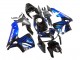 2005-2006 Honda CBR600RR Motorcycle Fairing - Glossy Black Blue Flame UK