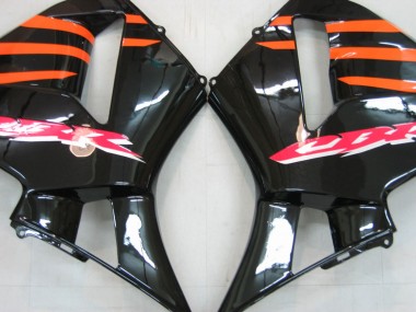 Custom 2005-2006 Honda CBR600RR Motorcycle Fairings - Orange Black Silver UK