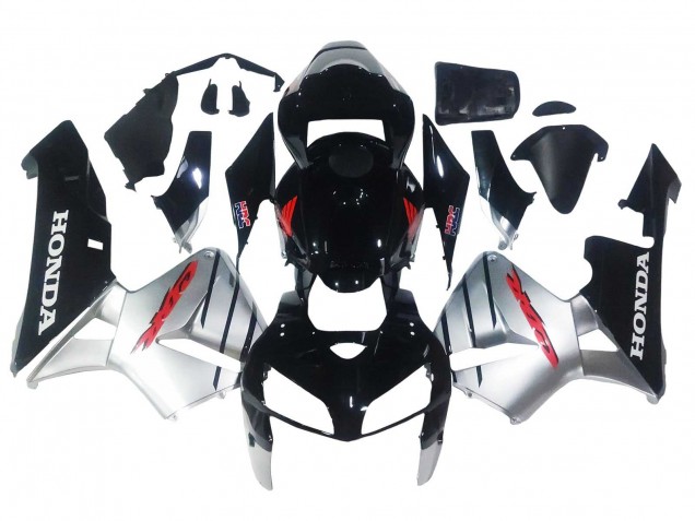 2005-2006 Honda CBR600RR Motorcycle Fairings - Silver Black UK
