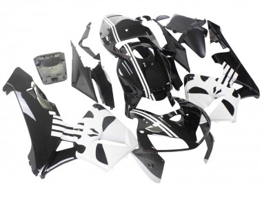 Custom 2005-2006 Honda CBR600RR Motorcycle Fairing - Black White UK