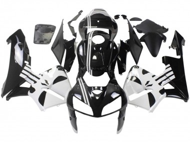 Custom 2005-2006 Honda CBR600RR Motorcycle Fairing - Black White UK