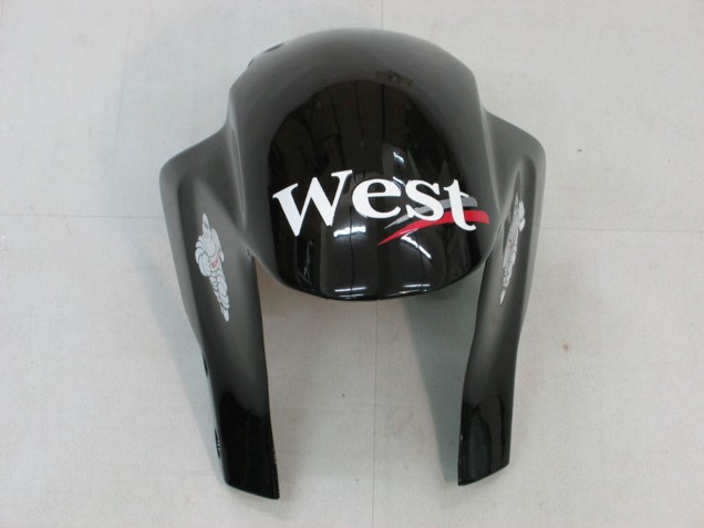 2005-2006 Honda CBR600RR Motorcycle Fairings - Glossy Black White West UK