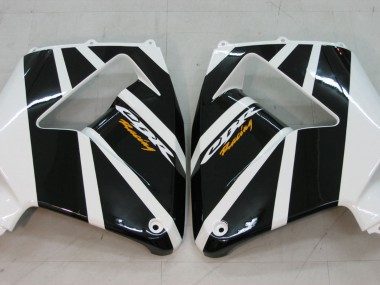 Custom 2005-2006 Honda CBR600RR Motorcycle Fairings - Black White Racing UK