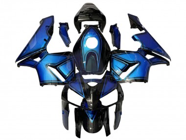 Custom 2005-2006 Honda CBR600RR Motorcycle Fairings - Blue Black UK