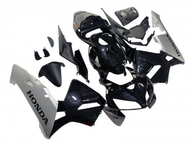 Custom 2005-2006 Honda CBR600RR Motorcycle Fairing - Black Silver UK