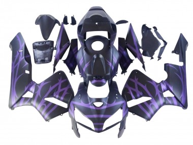 Custom 2005-2006 Honda CBR600RR Motorcycle Fairings - Matte Black Purple UK