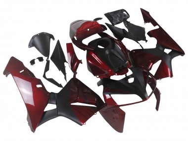 Custom 2005-2006 Honda CBR600RR Motorcycle Fairings - Red Black UK