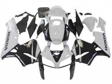 Custom 2005-2006 Honda CBR600RR Motorcycle Fairing - White Black UK