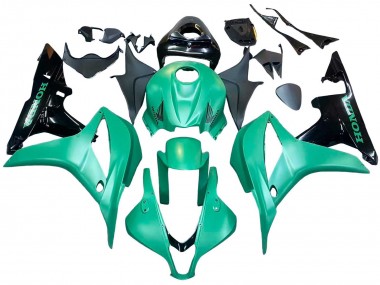 Custom 2007-2008 Honda CBR600RR Bike Fairings - Green Glossy Black UK