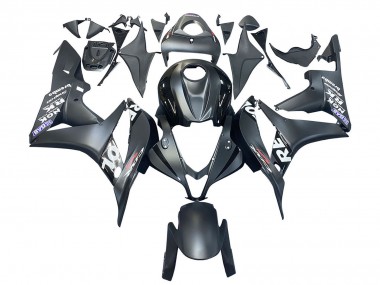 Custom 2007-2008 Honda CBR600RR Motorcycle Fairing - Matte Black White Repsol UK