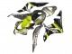2007-2008 Honda CBR600RR Motorcycle Fairings - Grey Fluorescent Yellow Shark UK