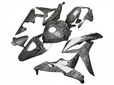 Custom 2007-2008 Honda CBR600RR Motorcycle Fairings - Black Forged Carbon Fiber UK