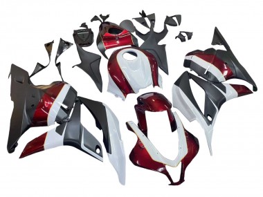 Custom 2009-2012 Honda CBR600RR Motorcycle Fairings - White Red Matte Black UK