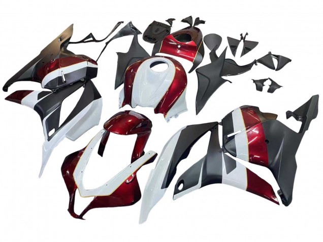 2009-2012 Honda CBR600RR Motorcycle Fairings - White Red Matte Black UK