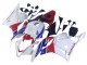 2009-2012 Honda CBR600RR Motorcycle Fairings - White Red Blue UK