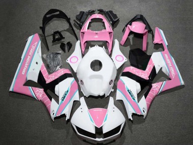 Custom 2009-2012 Honda CBR600RR Motorcycle Fairings - White Pink Blue UK