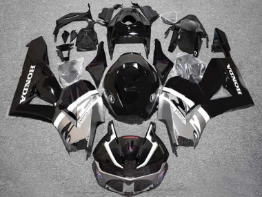 Custom 2013-2026 Honda CBR600RR Motorcycle Fairings - Silver Glossy Black UK