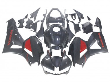 Custom 2013-2023 Honda CBR600RR Motorcycle Fairings - Black Carbon Fiber Red UK