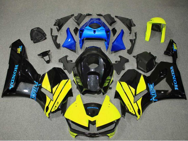 2013-2026 Honda CBR600RR Motorcycle Fairings - Blue Yellow Glossy Black UK