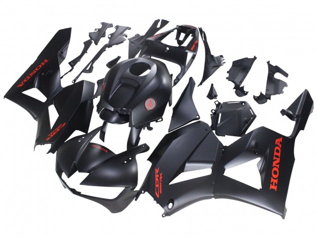 2013-2026 Honda CBR600RR Motorcycle Fairings - Matte Black Red Decals UK