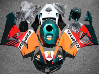 Custom 2013-2026 Honda CBR600RR Motorcycle Fairings - Orange White Red Glossy Black Dark Green Repsol 1 UK