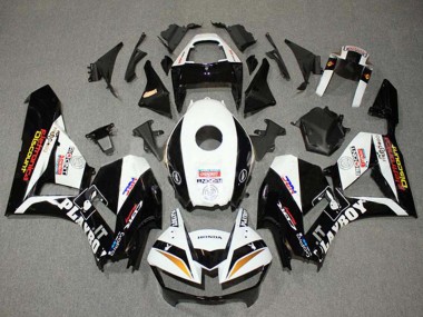 Custom 2013-2026 Honda CBR600RR Motorcycle Fairings - White Gold Glossy Black HRC UK