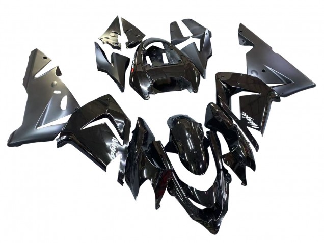 2004-2005 Kawasaki ZX10R Motorcycle Fairings - Glossy Matte Black Ninja UK