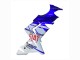 2004-2005 Kawasaki ZX10R Motorcycle Fairings - Glossy Blue White Fiat Motul UK