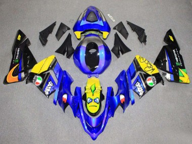 Custom 2004-2005 Kawasaki ZX10R Motorcycle Fairing - Green Black Ninja UK