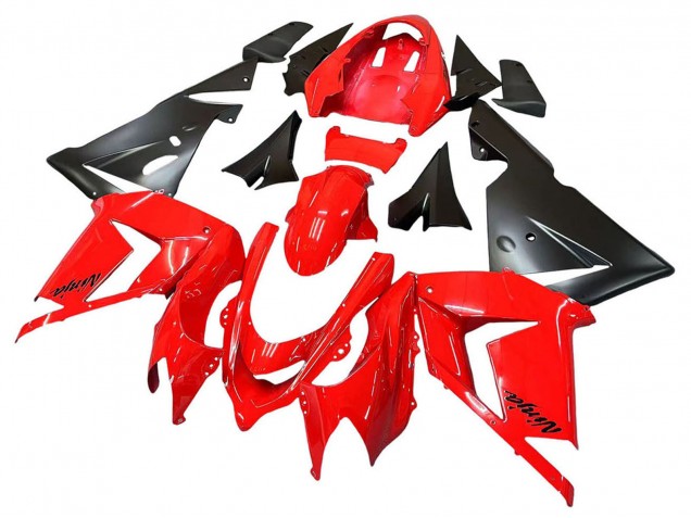 2004-2005 Kawasaki ZX10R Motorcycle Fairings - Red Black Ninja UK