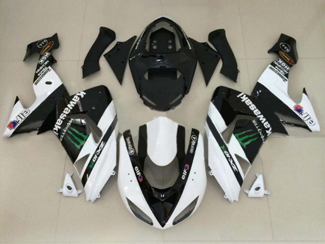 2004-2005 Kawasaki ZX10R Motorcycle Fairings - Green Red Black UK