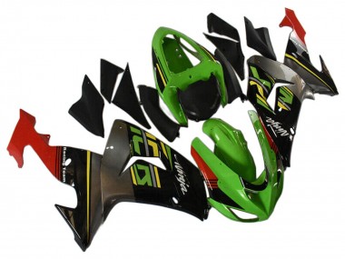 Custom 2006-2007 Kawasaki ZX10R Motorcycle Fairings - Green Grey Red Black Yellow UK