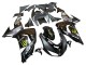 2006-2007 Kawasaki ZX10R Motorcycle Fairings - Grey Yellow Glossy Black Monster Elf UK