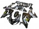 2006-2007 Kawasaki ZX10R Motorcycle Fairings - Grey Yellow Glossy Black Monster Elf UK