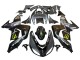 2006-2007 Kawasaki ZX10R Motorcycle Fairings - Grey Yellow Glossy Black Monster Elf UK