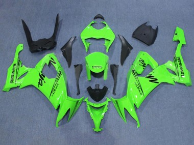 Custom 2008-2010 Kawasaki ZX10R Motorcycle Fairing - Green Black UK