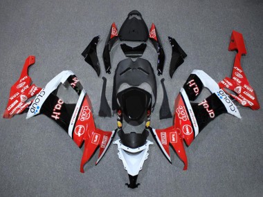 Custom 2008-2010 Kawasaki ZX10R Motorcycle Fairings - Red White Black Cloud Aruba.it UK